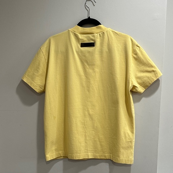Essentials Men's Short Sleeve Tee in Soft Yellow - Picture 3 of 7